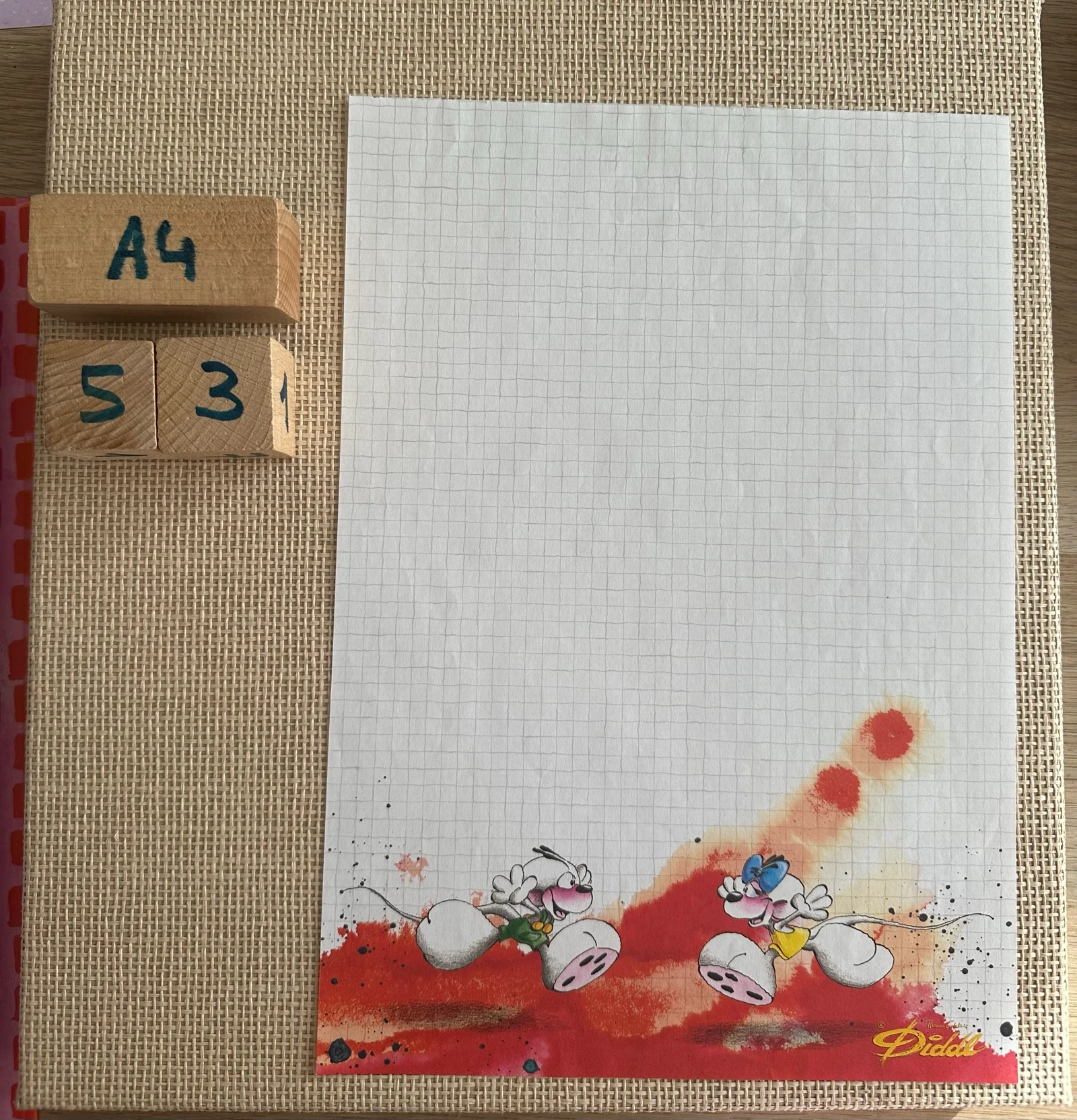 Diddl wit briefpapier A4 nr.